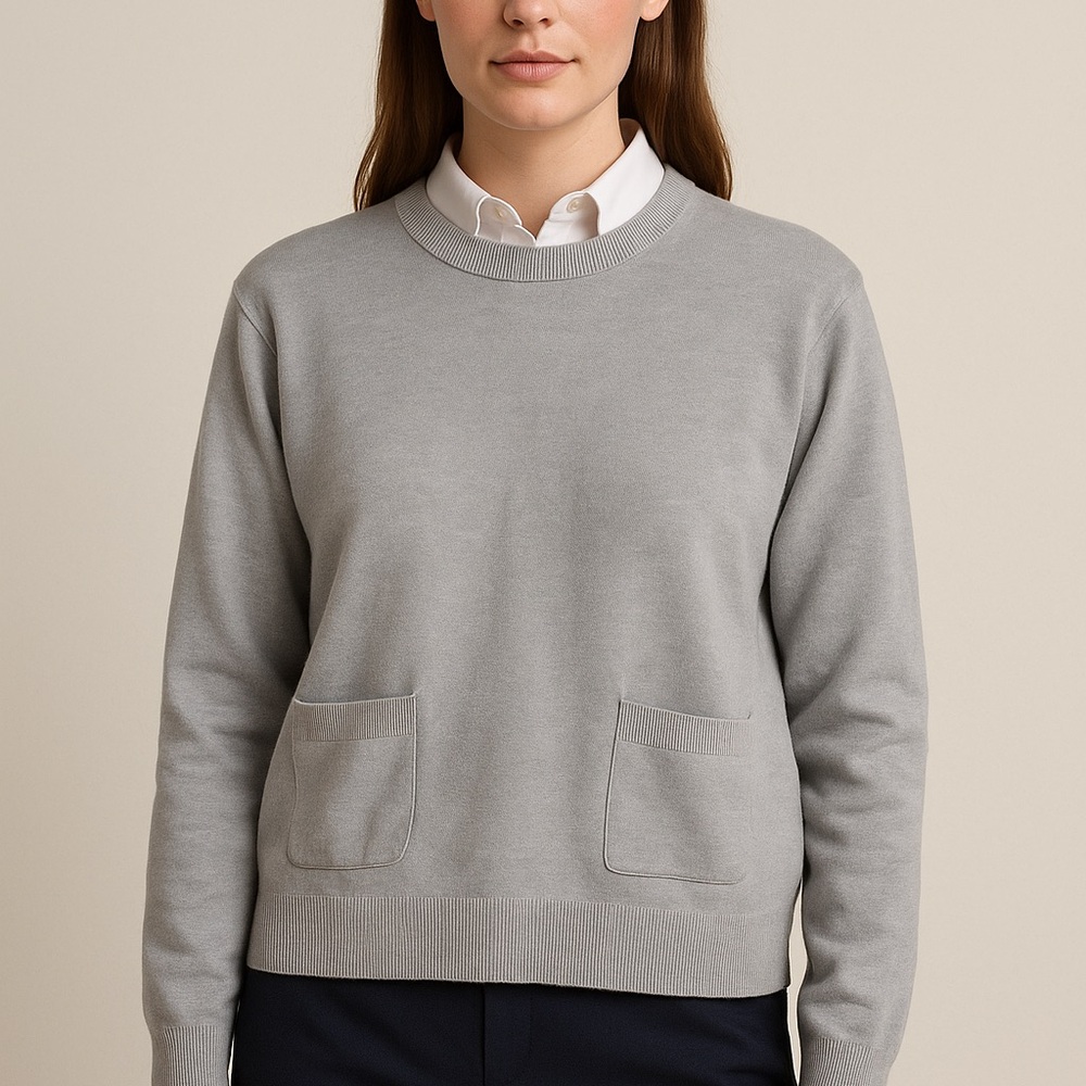 Vineyard Vines Gray Crewneck Sweater XS Women’s Classic Pullover